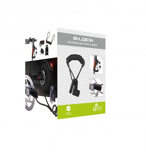 Urban Prime UP-MON-LCK Antivol pour bicyclettes Noir