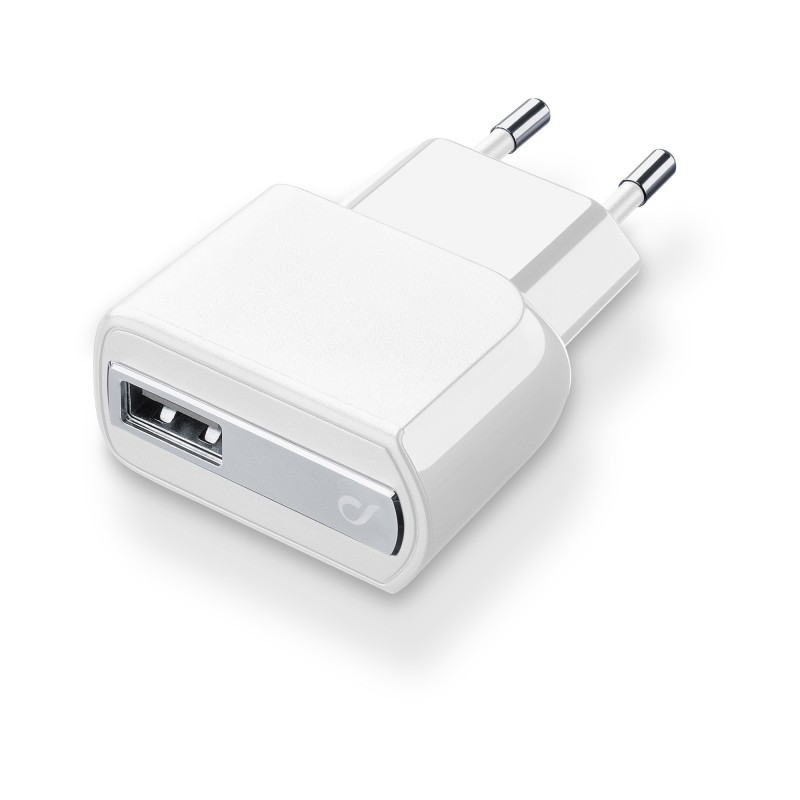 Cellularline USB Charger Ultra - Fast Charge Universale Caricabatterie veloce a 10W Bianco