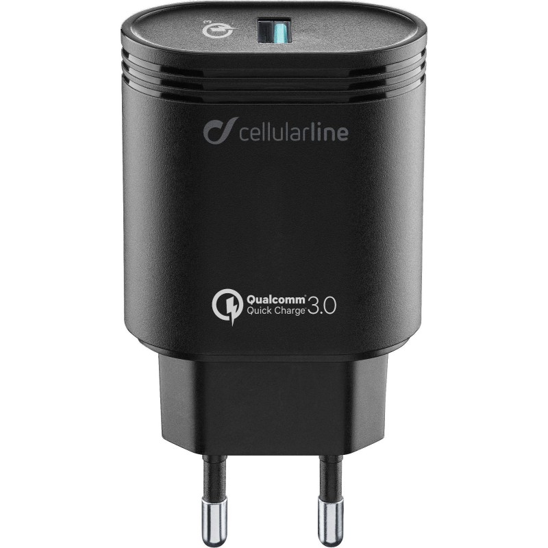Cellularline ACHHUUSBQCK mobile device charger Black Indoor