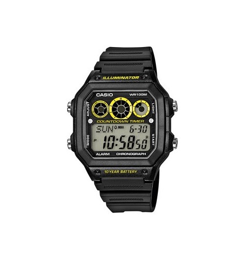 Casio AE-1300WH-1AVEF montre Montre bracelet Mâle Électronique Noir