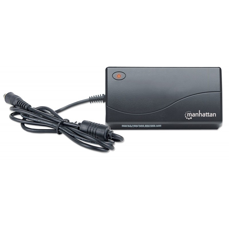 Manhattan Universal Notebook Laptop Power Adapter, 70W, Adjustable Voltage, Seven Output Levels, 70W, Compatible with most