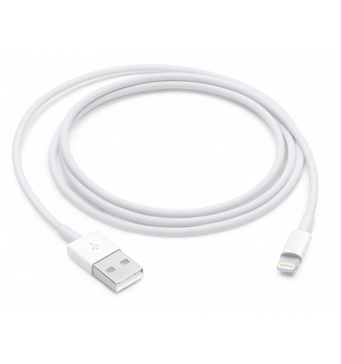 Apple MD818ZM A cable de conector Lightning 1 m Blanco