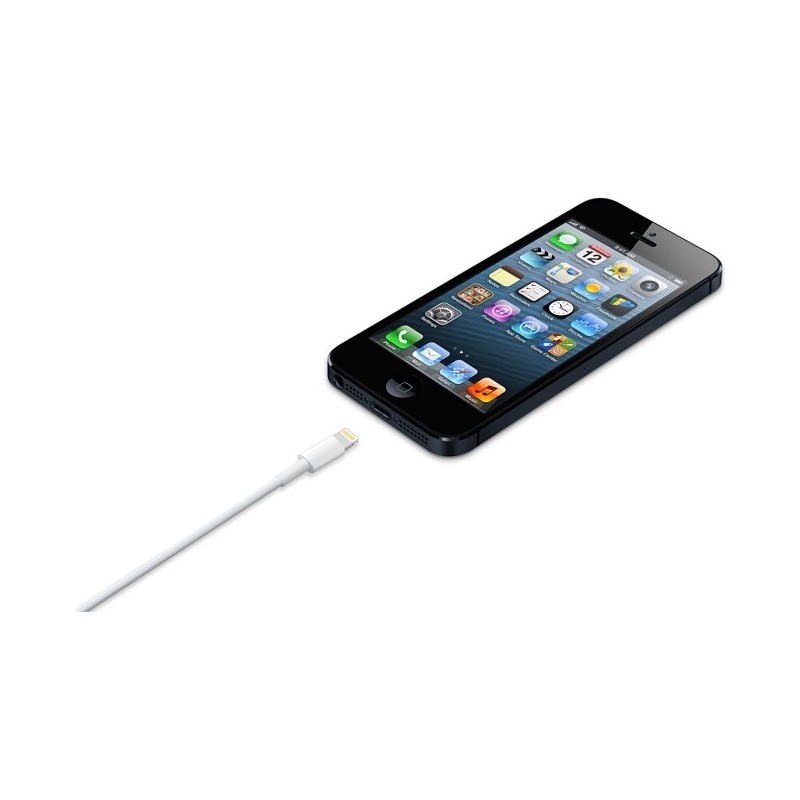 Apple MD818ZM A cable de conector Lightning 1 m Blanco