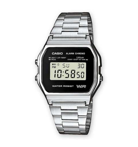 Casio A158WEA-1EF Uhr Armbanduhr Unisex Elektronisch Schwarz