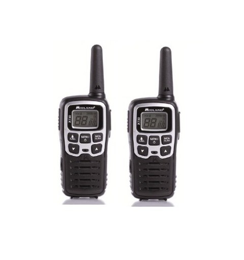 Midland XT50 two-way radios 24 canales 446.00625 - 446.0937 MHz Negro, Gris