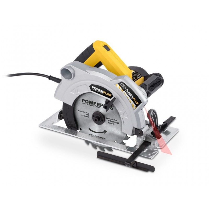 Powerplus POWX0520 scie circulaire portative 18,5 cm 5500 tr min 1500 W Powerplus POWX0520 scie circulaire portative 18,5 cm 5500 tr min 1500 W