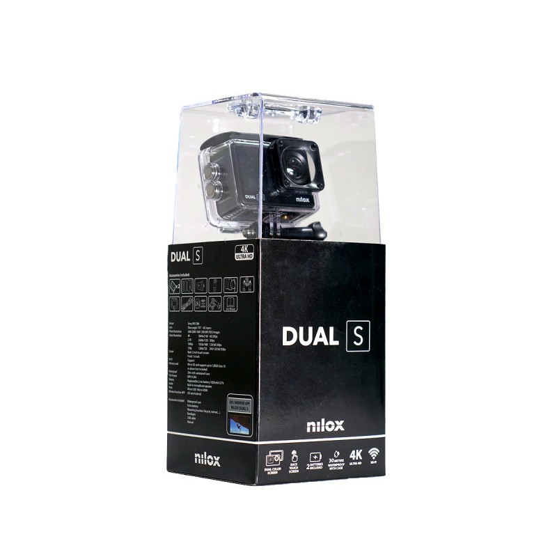 Nilox DUAL S cámara para deporte de acción 13 MP 4K Ultra HD CMOS 68 g