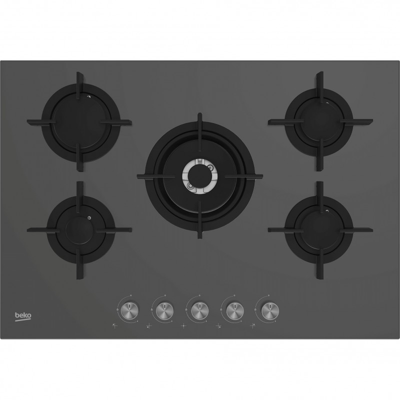 Beko HILW 75222 SZG hobs Gris Integrado 75 cm Encimera de gas 5 zona(s)