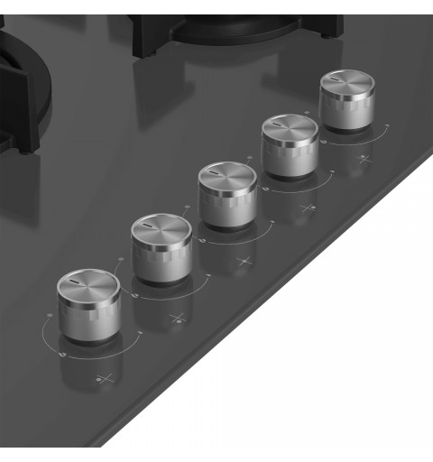 Beko HILW 75222 SZG hob Grey Built-in 75 cm Gas 5 zone(s)