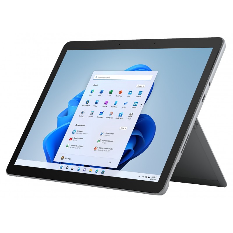 Microsoft Surface Go 3 128 GB 26,7 cm (10.5 Zoll) Intel® Core™ i3 8 GB Wi-Fi 6 (802.11ax) Windows 11 Home in S mode Platin