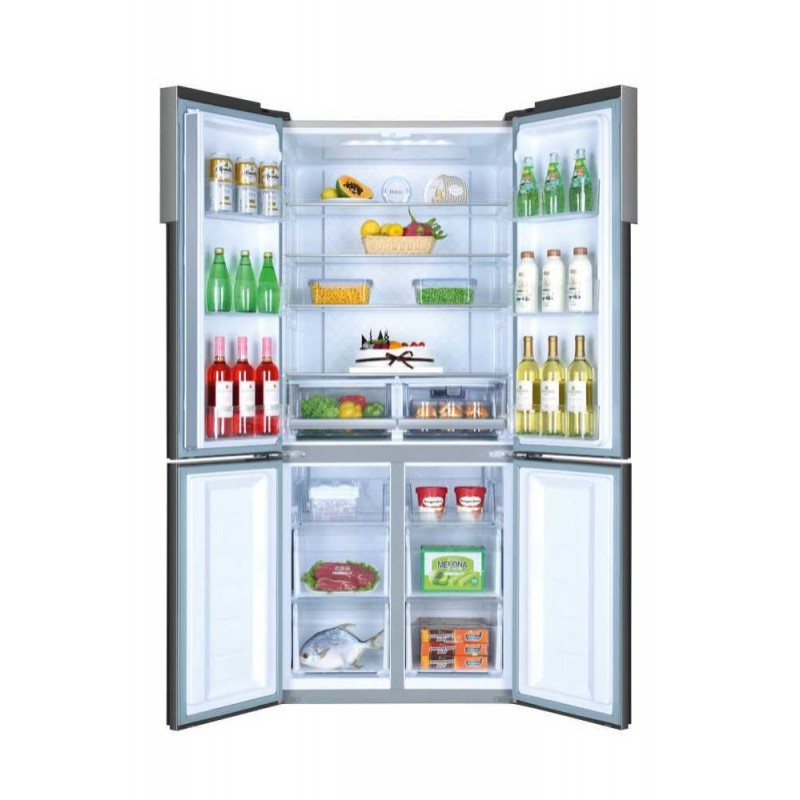 Haier Cube 83 Serie 5 HTF-452DM7 frigo américain Autoportante 468 L F Acier inoxydable