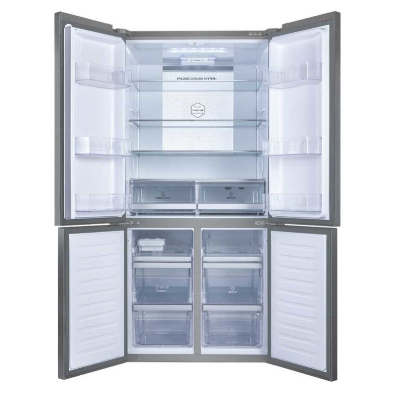 Haier Cube 90 Serie 7 HTF-610DM7 frigorifero multi-door Libera installazione 628 L F Acciaio inossidabile