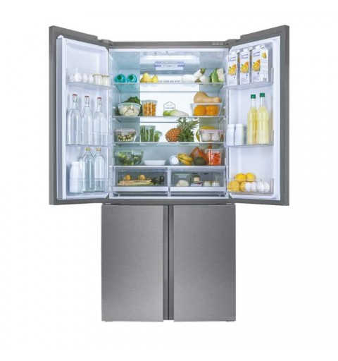 Haier Cube 90 Serie 7 HTF-610DM7 frigo américain Autoportante 628 L F Acier inoxydable