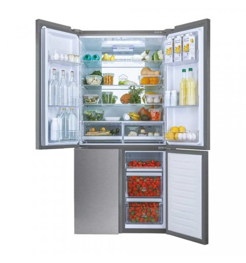 Haier Cube 90 Serie 7 HTF-610DM7 frigo américain Autoportante 628 L F Acier inoxydable