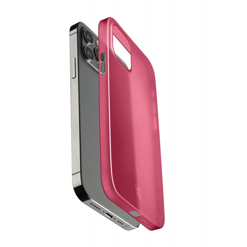 Cellularline Zero - iPhone 12 12 Pro Custodia semi-rigida trasparente ultrasottile Rosso