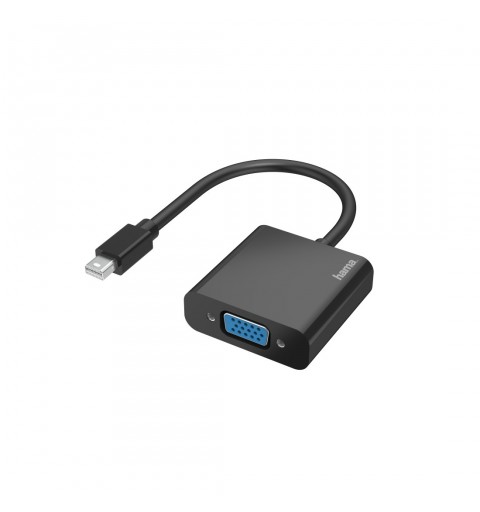 Hama 00200333 adaptador de cable de vídeo Mini DisplayPort VGA (D-Sub) Negro