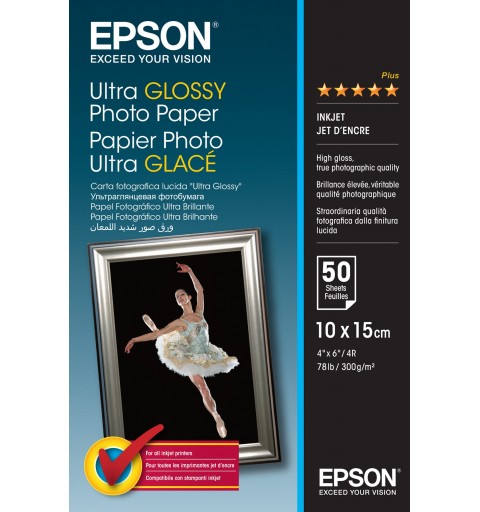 Epson Ultra Glossy Photo Paper - 10x15cm - 50 Hojas