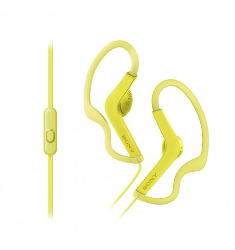 Sony MDRAS210APY Auricolare Cablato A clip Sport Giallo