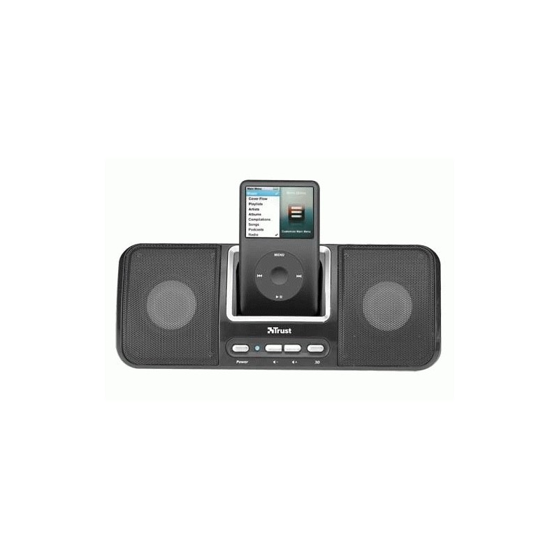 Trust SP-2986BI iPod sound station 10 W Black
