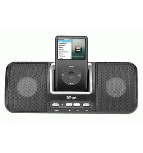 Trust SP-2986BI iPod sound station 10 W Noir