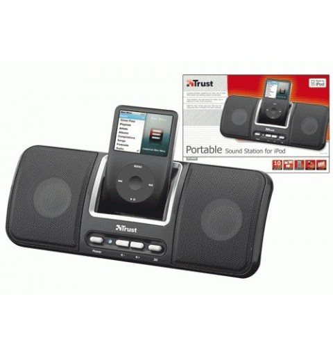 Trust SP-2986BI iPod sound station 10 W Black