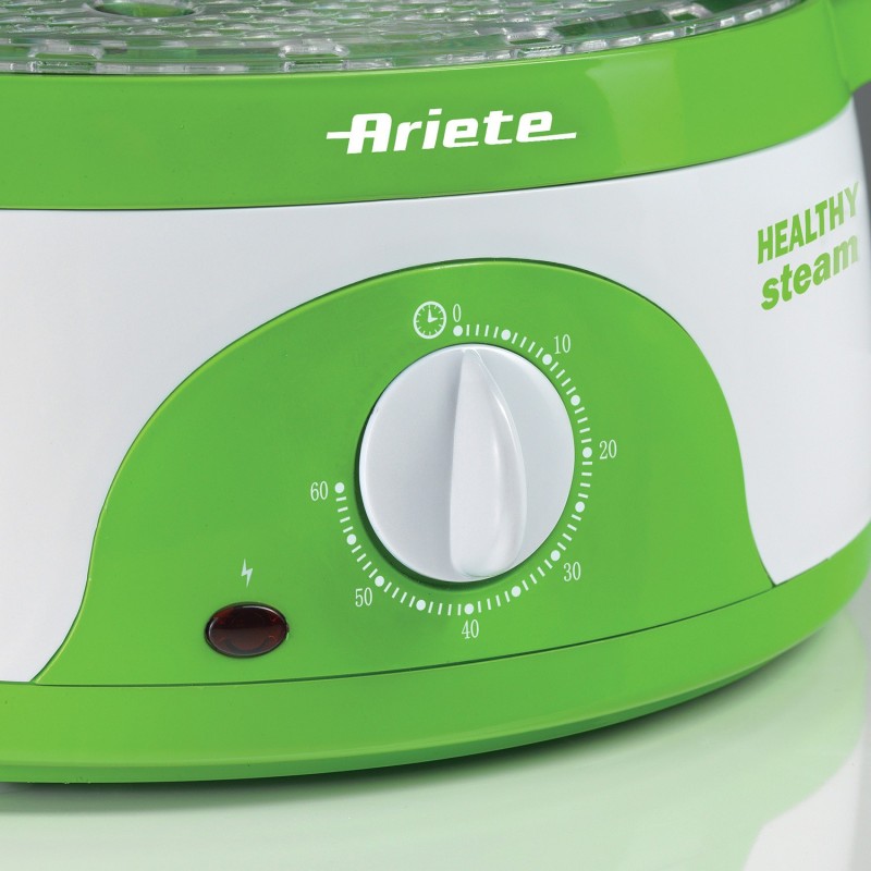 Ariete 0911 cuiseur vapeur 3 Nombre de paniers Autoportante 800 W Vert, Blanc