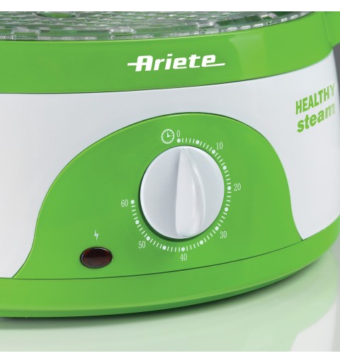 Ariete 0911 cuiseur vapeur 3 Nombre de paniers Autoportante 800 W Vert, Blanc