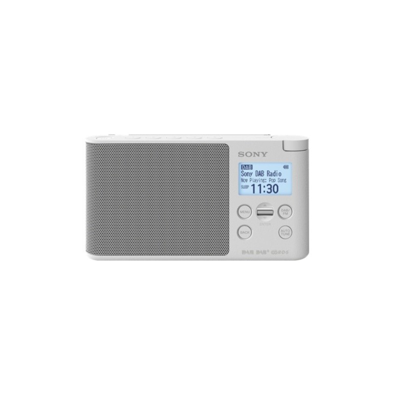 Sony XDR-S41D Portátil Digital Blanco