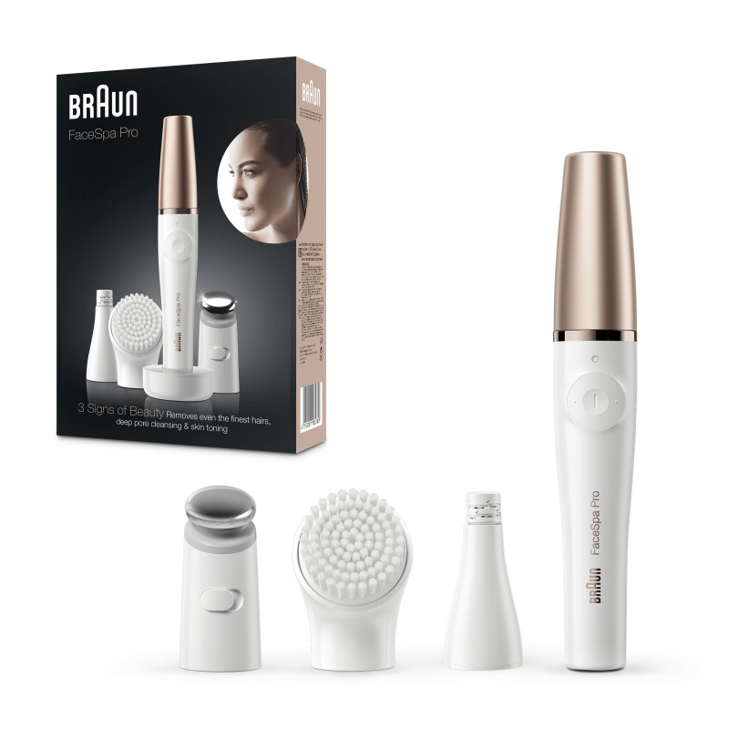 Braun FaceSpa Pro SE911, Bellezza Viso Epilatore Tutto-In-Uno, Dieci Micro Fori