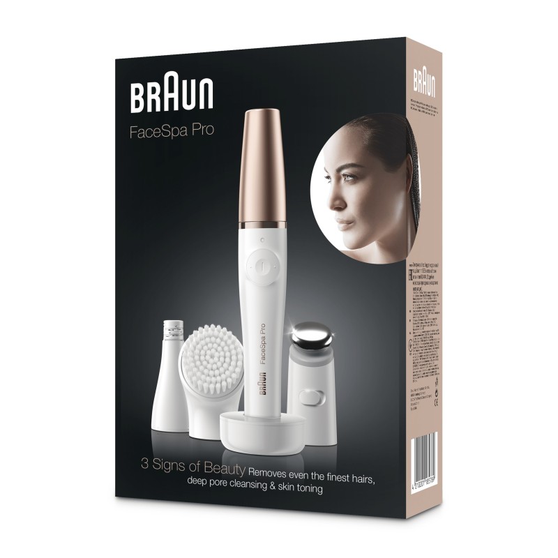 Braun FaceSpa Pro SE911, Bellezza Viso Epilatore Tutto-In-Uno, Dieci Micro Fori