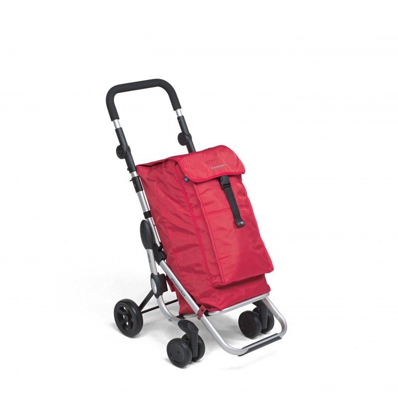 Foppapedretti Go Up Aluminio, Negro, Rojo Bolsa para carrito de la compra