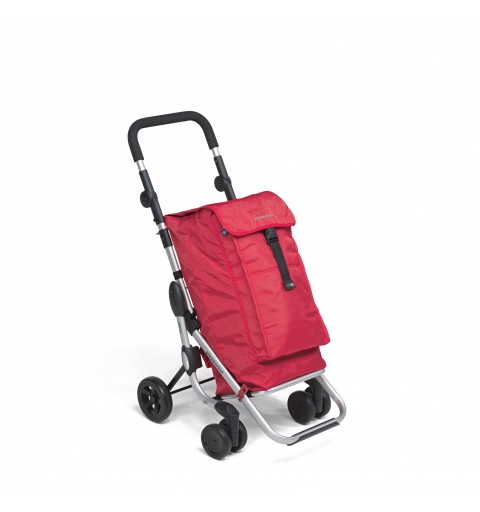 Foppapedretti Go Up Aluminio, Negro, Rojo Bolsa para carrito de la compra