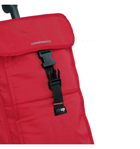 Foppapedretti Go Up Aluminio, Negro, Rojo Bolsa para carrito de la compra