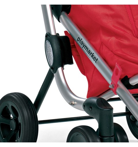 Foppapedretti Go Up Aluminio, Negro, Rojo Bolsa para carrito de la compra