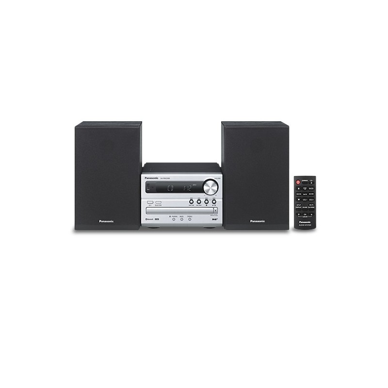Panasonic SC-PM250BEG Microcadena de música para uso doméstico Negro, Plata