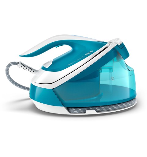 Philips GC7923 20 estación plancha al vapor 2400 W 1,5 L Suela de SteamGlide Color aguamarina, Blanco