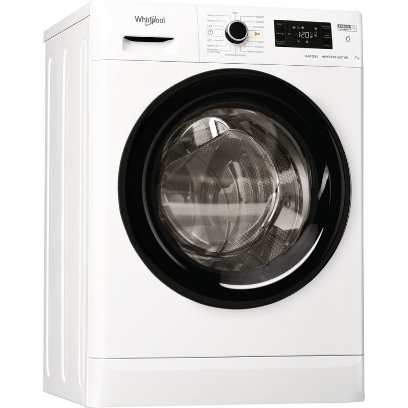 Whirlpool FSB 723V BS IT N lavadora Carga frontal 7 kg 1200 RPM D Blanco