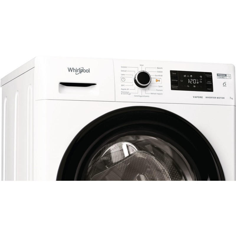 Whirlpool FSB 723V BS IT N lavadora Carga frontal 7 kg 1200 RPM D Blanco