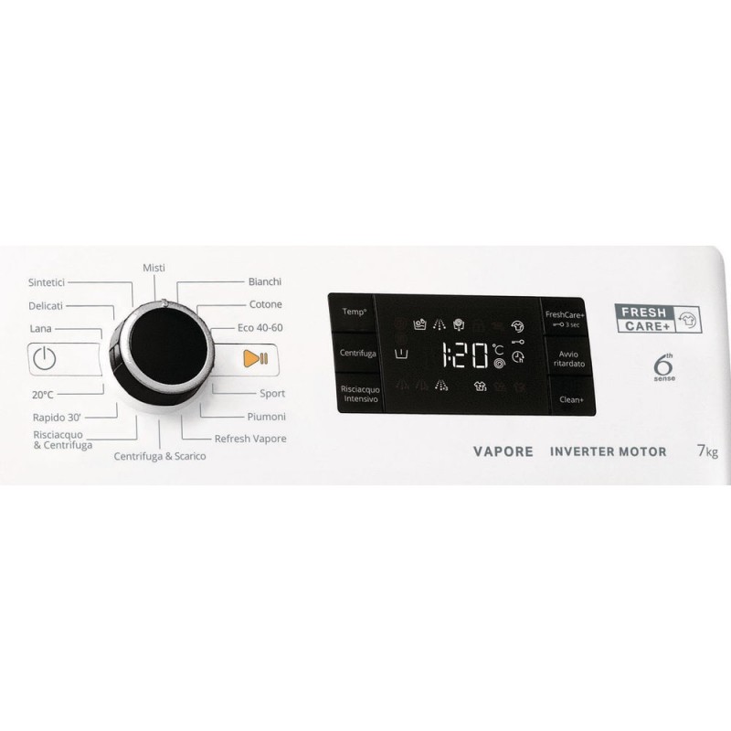 Whirlpool FSB 723V BS IT N lavadora Carga frontal 7 kg 1200 RPM D Blanco