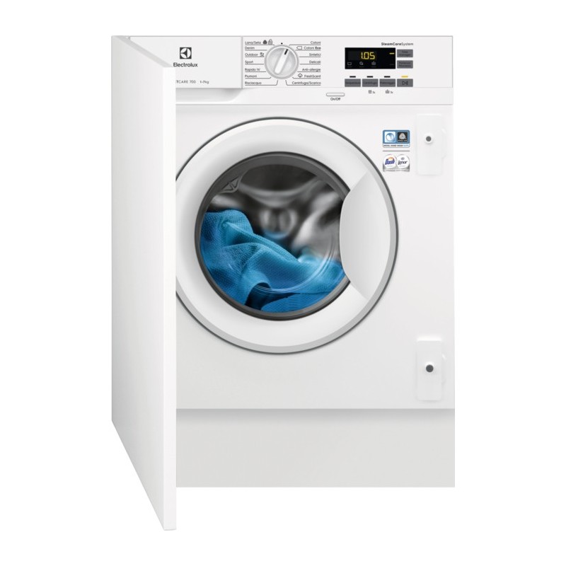 Electrolux EW7F572BI machine à laver Charge avant 7 kg 1200 tr min F Blanc