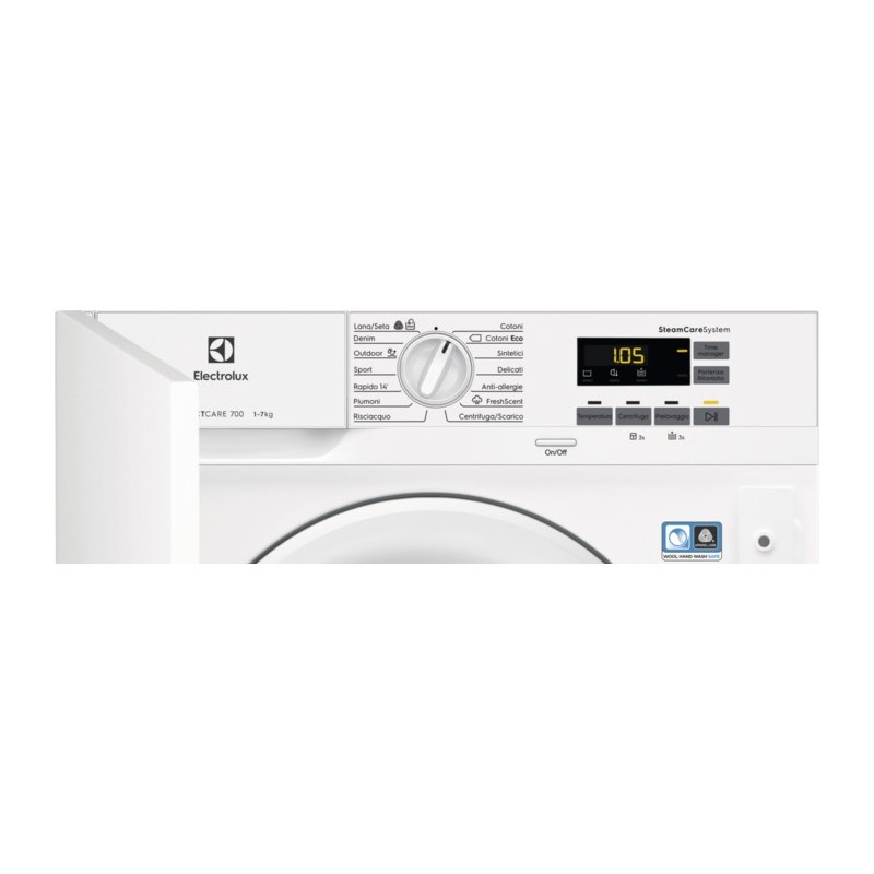 Electrolux EW7F572BI lavatrice Caricamento frontale 7 kg 1200 Giri min F Bianco