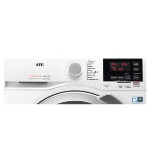 AEG L7FBG843 machine à laver Charge avant 8 kg 1400 tr min A Blanc