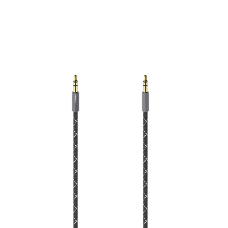 Hama 00205129 câble audio 0,75 m 3,5mm Noir, Gris