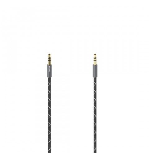Hama 00205129 câble audio 0,75 m 3,5mm Noir, Gris