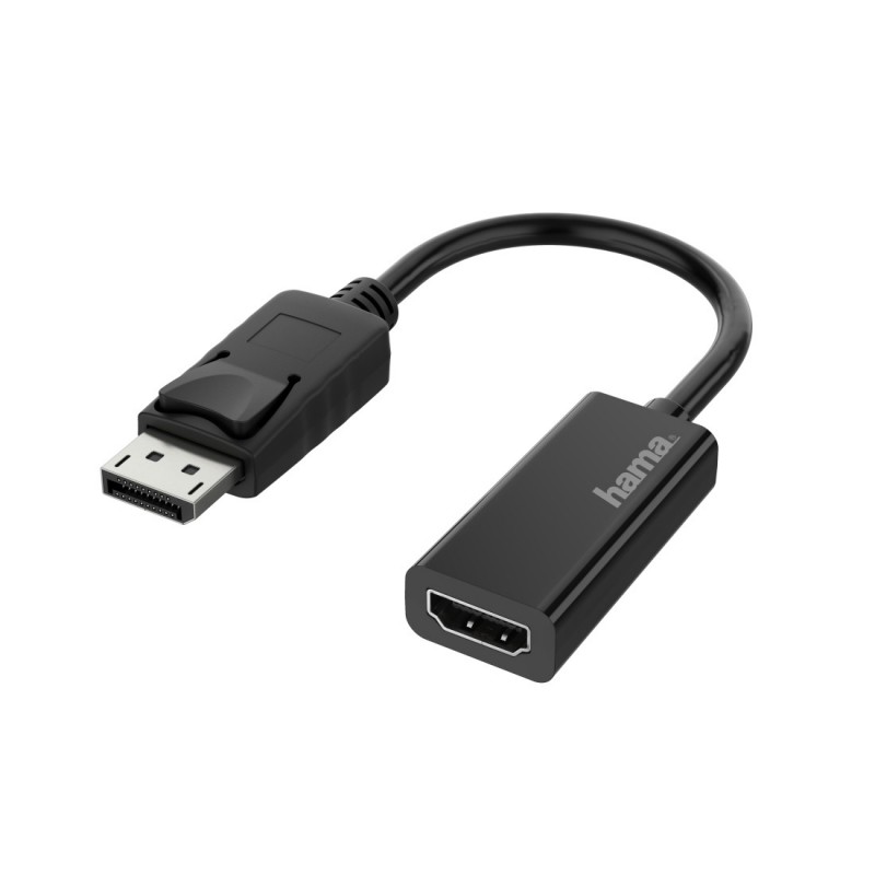 Hama 00200335 video cable adapter DisplayPort HDMI Black
