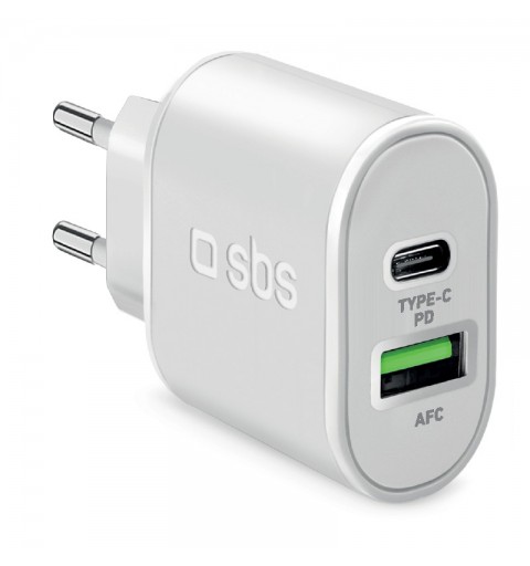 SBS TETRPD20W chargeur d'appareils mobiles Blanc Intérieure