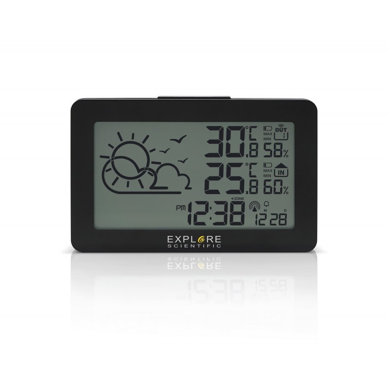 Explore Scientific WSH4002 alarm clock Digital alarm clock Black