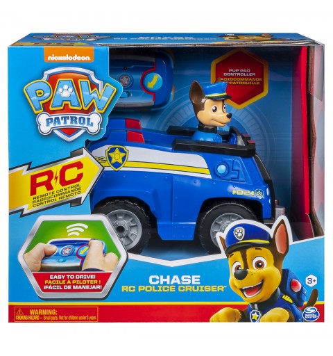 PAW Patrol , Chase Remote Control Police Cruiser with 2-Way Steering, for Kids Aged 3 and Up