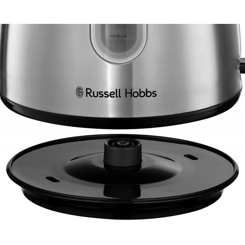 Russell Hobbs Stylevia Wasserkocher 1,5 l 2200 W Schwarz, Edelstahl
