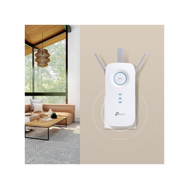 TP-LINK RE550 moltiplicatore di rete Trasmettitore di rete Bianco 10, 100, 1000 Mbit s